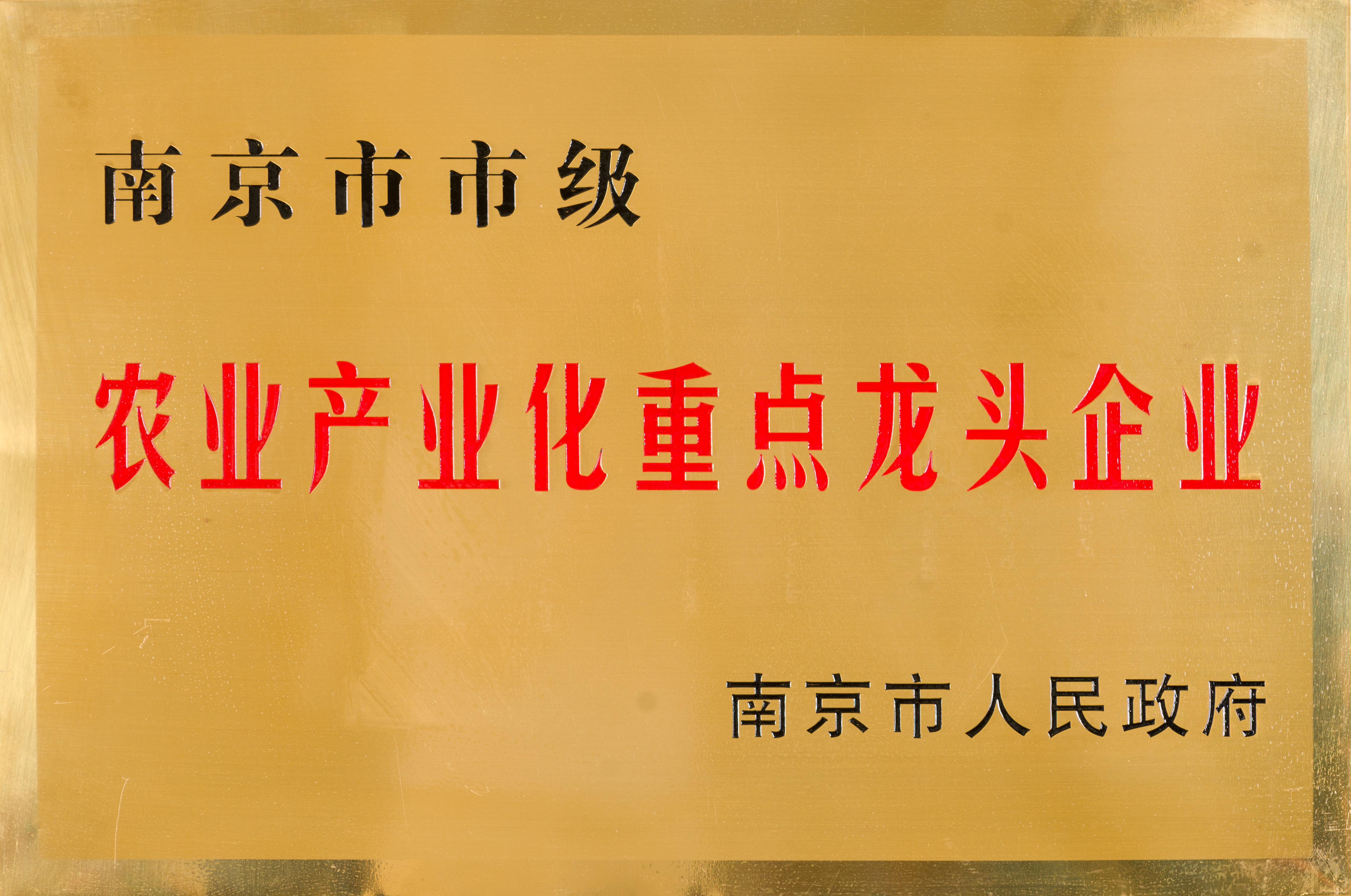 南京市市級(jí)農(nóng)業(yè)產(chǎn)業(yè)化重點(diǎn)龍頭企業(yè)